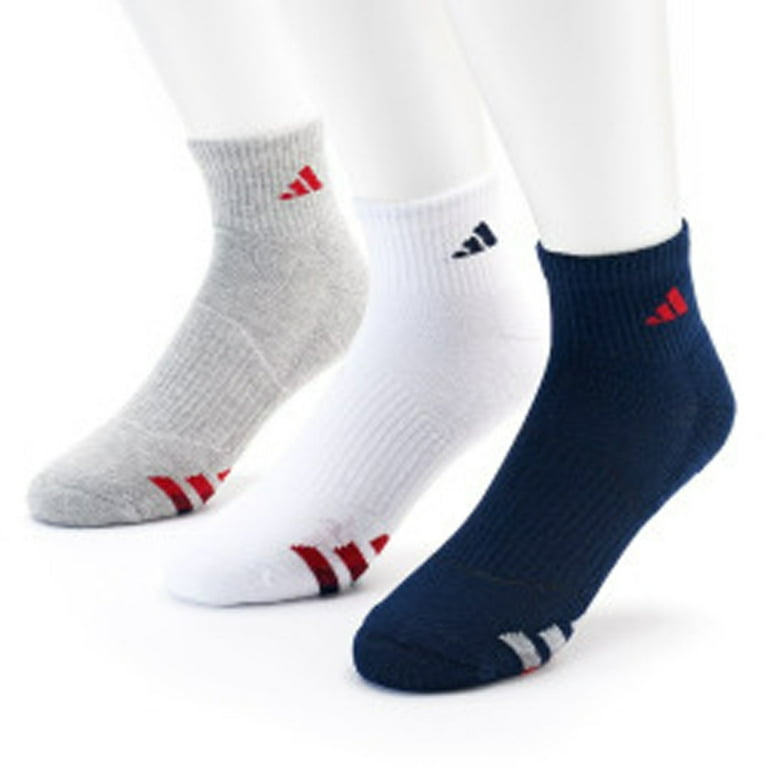 Adidas men's cushioned top quarter compression socks