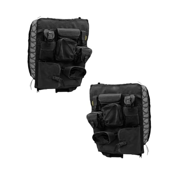 Gear Truck Seat Cover Driver And Passenger Side | Pair | Front | Molle/Pals Design | Universal | Black