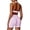 Rose, variante sur PISONIC Ensemble d'Entraînement pour Femmes 2 Pcs Soutien-Gorge de Sport à Bretelles Col Licou Shorts de Levage de Fesses Tenues Actives de Gym Yoga