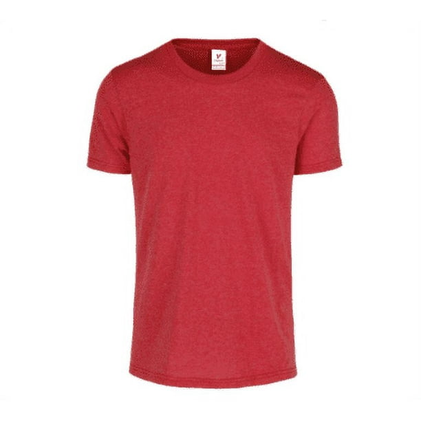 Playera para Caballero Yazbek Color Rojo Jaspe Tamaño Doble Extra Grande