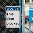 thumbnail image 6 of This Door Blocked Not an Exit Sign, Industrial Not an Exit Sign 8"x12" UV Resistant for Indoor Outdoor Workplace, 6 of 7