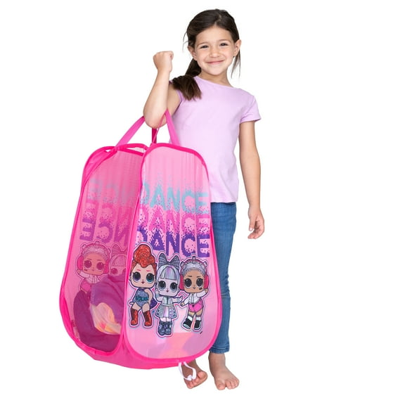 LOL Surprise Kids Collapsible Laundry Hampers, Pink, MGA