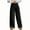 14#Black, variant on Women's Fuzzy Lounge Pants Comfy Warm Fleece Pajama Long Pants Drawstring Elastic Waist Wide Leg Bottoms Black M