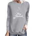 thumbnail image 2 of RKSTN Blouses pour Femmes Mode Décontractée Imprimé de Noël Col Rond Manches Longues Amples Blouses pour Femmes Habillées Décontractées, 2 of 5