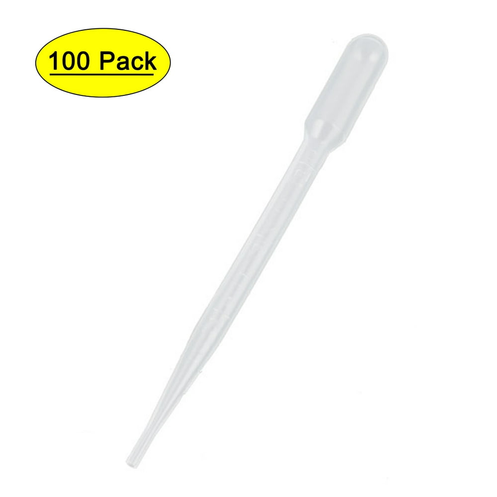 Disposable Liquid Eye Dropper Pipette Transfer 3ML 100 Pieces Walmart