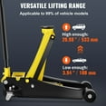 thumbnail image 2 of KFFKFF Low Profile Floor Jack, 4 Ton Low Stance Ground Lift, Robust Steel Sport Ground Lift with Twin Pistons Speedy Elevation Pump, Ground Lift Elevation Scope 3.35"-19.69", 2 of 9
