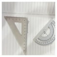 thumbnail image 4 of 4 in 1 Metal Ruler Aluminum Alloy Angle Ruler Protractor Triangle Ruler Multifunctional Measuring Tools Set Square Goniometer ,Woodworking Protractor, 4 of 5