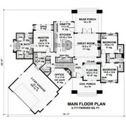 The House Designers: THD-9720 Builder-Ready Blueprints to Build a Craftsman House Plan with Crawl Space Foundation (5 Printed Sets)