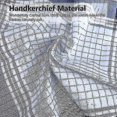 thumbnail image 3 of Men's Handkerchiefs, 12/6pcs Men's Cotton Handkerchiefs, Plaids Patterned Pattern Pocket Square Hankies-wtake, 3 of 5