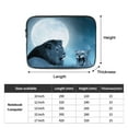 thumbnail image 3 of Lion Night Sky Moon Portable Laptop Sleeve Compatible with MacBook Air Notebook Computer Case for Men Women College School Students, 3 of 7