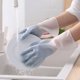 thumbnail image 4 of 1 par de guantes de limpieza de silicona, guantes de limpieza para lavavajillas, estropajo, esponja para lavar platos, guantes de goma, herramientas de limpieza, 4 of 4