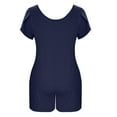 thumbnail image 5 of UAMVSH Plus Size Jumpsuits for Women Soft Baggy Summer Beach Rompers Short Sleeve Crew Neck Jumpers Clothes with Pockets, 5 of 5