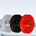 thumbnail image 3 of Pieza de impresora 3D GT2 Polea de distribución de 80 dientes 2GT Ruedas síncronas de aluminio, color rojo, 3 of 5