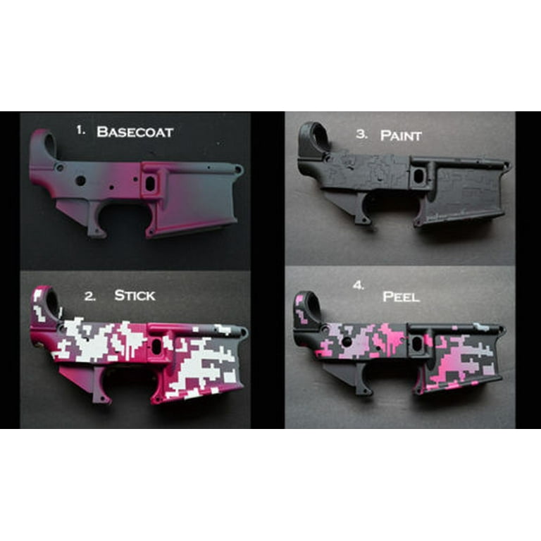 Acid Tactical 8 Design Combo Camouflage Easy Peel Spray Duracoat Camo Gun Painting Stencils