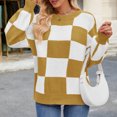thumbnail image 4 of vigerkar Women's Oversized Batwing Sweaters 2025 Fall Outfits Trendy Crewneck Ribbed Knit Fashion Pullover Tops (Yellow, L), 4 of 9