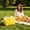 Yellow#1584, variant on Plastic Woven Tote Bag, Heavy Duty Reusable Waterproof Shopping Bag With Reinforced Handles, Foldable Extra Large Storage Tote for Beach, Travel, Moving, Laundry