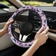 thumbnail image 2 of Uorisanigo Butterfly 15 Inch Car Steering Wheel Cover for Women Floral Print Car Steering Wheel Protector for Winter Warm Steering Wheel Cover for SUV Vehicle Sedan Car Decor Gift for Wife, 2 of 8