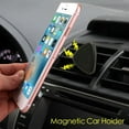 thumbnail image 5 of Electroplating Magnetic Car Air Vent Mount Holder for LG Q60, K50, K40, BLU Studio X8 HD (2019), Alcatel 1c (2019) (Black) + Mini Stylus, 5 of 6