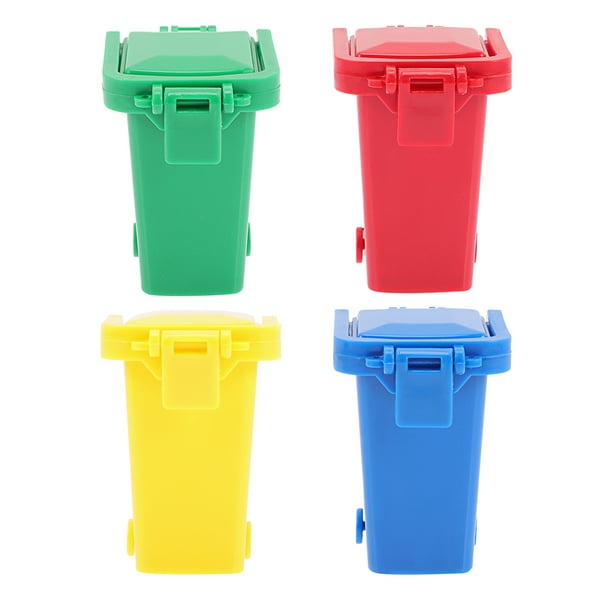 NUOLUX Can Trash Garbage Mini Curbside Bin Truck Holder Bins Toys Pen ...