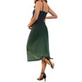 thumbnail image 3 of INSPIRE CHIC Vestido de Maternidad de Malla para Mujeres con Costuras Laterales Bodycon Tirantes Espagueti Largos Vestidos de Embarazo para Bodas Fiesta de Cóctel 2025 Verde XL, 3 of 6