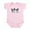 Petal Pink, variant on - Kiniart Boston Terrier Infant Bodysuit - Baby Light Bodysuit, Size Newborn - 24 Months