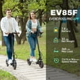 thumbnail image 4 of EVERCROSS EV85F Electric Scooter for Adults, 350W Motor, 18.6 MPH & 19 Miles Range, 8.5'' Solid Tires, Dual Suspension, Lightweight Folding Design, APP Control, Black, 4 of 8
