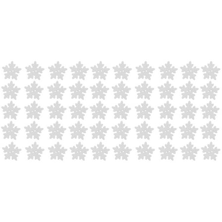 HONITANO Snowflake Button Wooden Christmas Decoration 100Pcs 0.7In