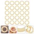 thumbnail image 3 of 25Pcs Wooden Rings for DIY Unpainted Macrame Rings Hand-made Rings Crafts DIY Ring Crafts, 3 of 8