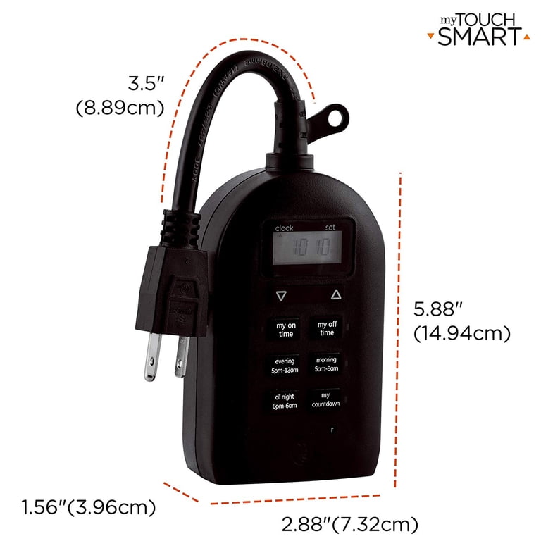 myTouchSmart 2-Pack Outdoor Digital Timer Plugs photo 5