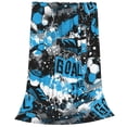 thumbnail image 2 of Bingfone Football Time Print Flannel Fleece Blanket Throw Blanket For Bed,Sofa,Couch,Travel,Camping(60"X50"), 2 of 9