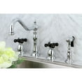 thumbnail image 3 of Kingston Brass KS1795PKXBS Widespread Kitchen Faucet, Oil Rubbed Bronze, 3 of 7
