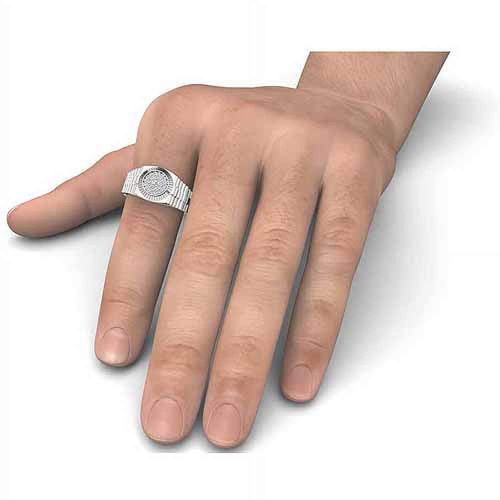 Men's 1/2 Carat T.W. Diamond 10kt White Gold Ring
