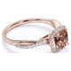 thumbnail image 3 of JeenMata Anillo de Compromiso de 1,75 Quilates con Morganita y Moissanita Tallada en Forma de Cojín en Oro de 18 K sobre Plata de Ley, 3 of 6
