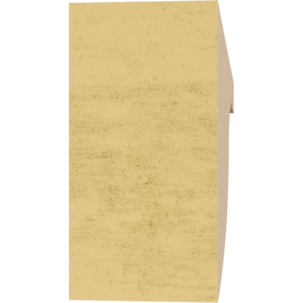 2"W x 12"D x 4"H Thin Del Monte Rough Cedar Woodgrain TimberThane Corbel, Primed Tan