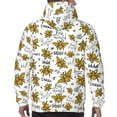 thumbnail image 7 of Haiem Hohey Bee Golden2 Patterned Men's Hoodie with Kangaroo Pocket - Ideal Pullover Sweatshirt for Daily Wear, Travel, and Home-Small, 7 of 7