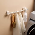 thumbnail image 3 of Support de Tringle à Rideau Autocollant Sans Perçage Support de Tringle Fixation Support Mural Mini Tringle de Douche pour 1 Pouce, 3 of 5