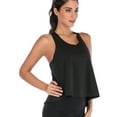 thumbnail image 6 of Womens Sport Vests Fitness Running T Loose Singlet Tops Tank Solid Yoga Gym Shirt S M L XL, 6 of 7