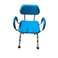 thumbnail image 5 of ComfortAble(tm) Deluxe Bath / Shower Chair PADDED with Armrests - SOLID BLUE - Commercial Quality, 5 of 6