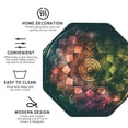thumbnail image 4 of Kll Octagon Drink Coasters Set Of 4,Pu Leather Absorbent Coasters Set Decorative Coffee Cup Coasters Housewarming Gift For Home Decor-Mandala, 4 of 9