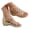 Gold, variant on Women's Hollow Roman Sandals - Back Zipper Wedge Heel Shoes, Comfortable And Non Slip Summer Sandals Black 38