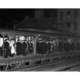 thumbnail image 2 of New York City Police Await The Arrival Of The Last Train On The Soon To Be Demolished Sixth Avenue El. December 4, 2 of 2