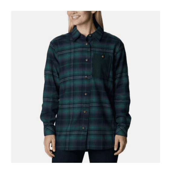 Columbia Women's Holly Hideaway Flannel Shirt, Large