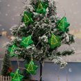thumbnail image 3 of 1 Uds. LED chapado en Navidad forma de pentagrama verde patrón de árbol de Navidad luces decorativas cadena luces de ambiente de fiesta de Navidad BRILLAR Rojo Verde, 3 of 5