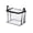 Black, variant on Plastic Clear Storage Bag for Clothes, Moving & Storages, Stackable Foldable Bins, Heavy-Duty Thick Totes Bags with Lids Handles and Zipper for College Dorm Home Organization, 1 Pcs, 12.6x9.44x9.84"