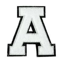 Uxcell 1 Count Chenille Letter Patches Alphabet Iron on Patch Letter A