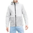 thumbnail image 2 of TMOYZQ Men's Rain Jacket Quick Dry UPF 50+ Outdoor Lightweight Windbreaker Packable Pullover for Hiking Golf Running, 2 of 7