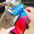 thumbnail image 4 of Alltyech Flip Wallet Case for Moto G Stylus 5G 6.8-inch, 3D Big Butterfly Embossed Cards Slots Hand Strap Kickstand Drop Protection Anti-scratch Cover Case for Motorola Moto G Stylus 5G - Gray, 4 of 4