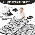 thumbnail image 3 of Skull Gothic Pattern Teens Toddler Nap Mat with Pillow, Sleeping Mat Bag for Preschool Daycare 59"x22", 3 of 6