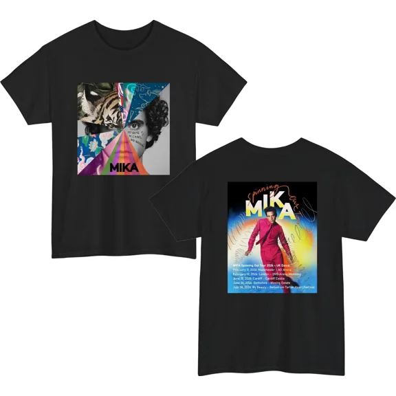 Mika Music Tour 2026 Unisex T-Shirt, Spining Out Rock Music