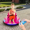 thumbnail image 4 of Gymax 12V Kids Ride on Bumper Car Remote Control w/ Flashing LED Light & Music Pink, 4 of 9